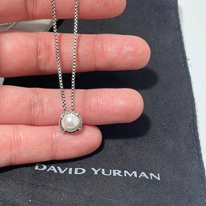 Authentic David Yurman Chatelaine necklace white pearl